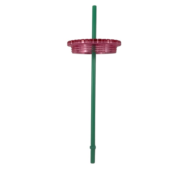 Starbucks 2002 Watermelon Pink Purple Gradient Grid Tumbler with Straw Venti NWT - Picture 6 of 8